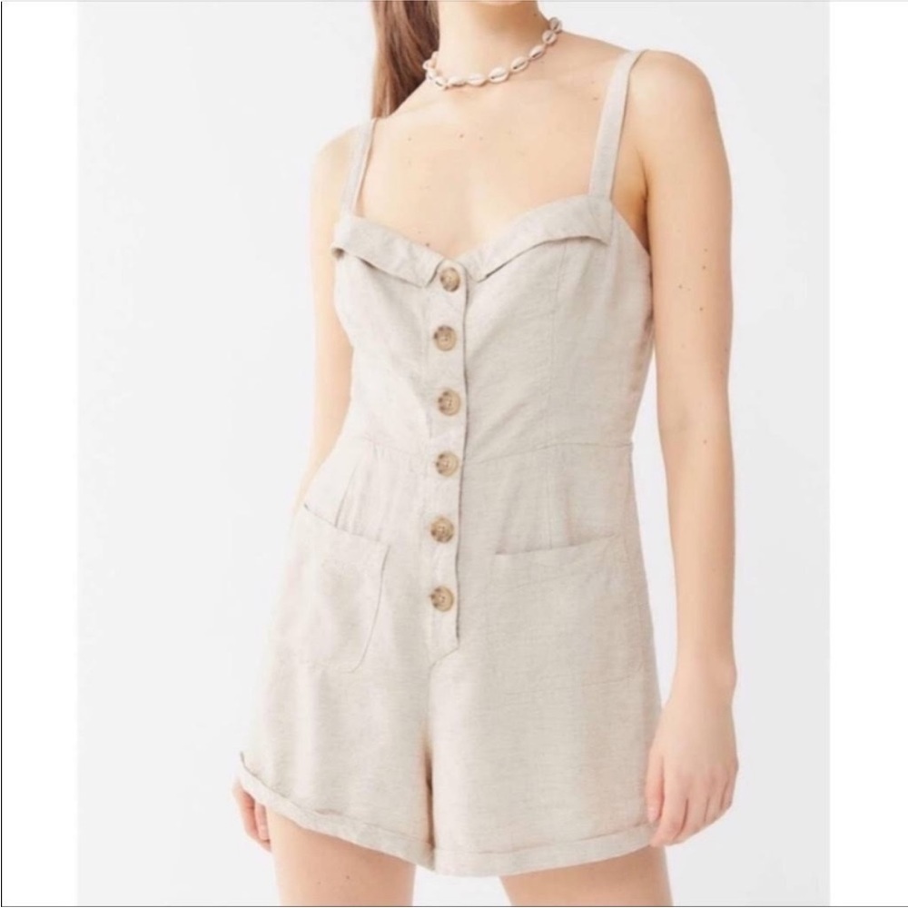 Cream Romper Urban Outfitters